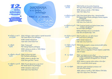 12. Tjedan psihologije - program