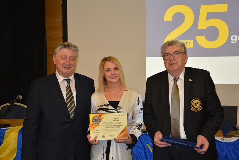 Zdravom gradu Poreč priznanje porečkih Lionsa